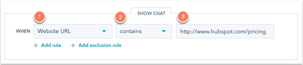 Setting up chatflow rules