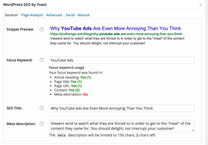 Edit Your Title Tag And Meta Data With Yoast