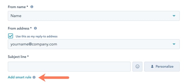 Adding smart rules in HubSpot