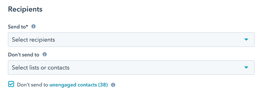 HubSpot Email Recipients