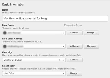 HubSpot Can Send Monthly Blog Emails