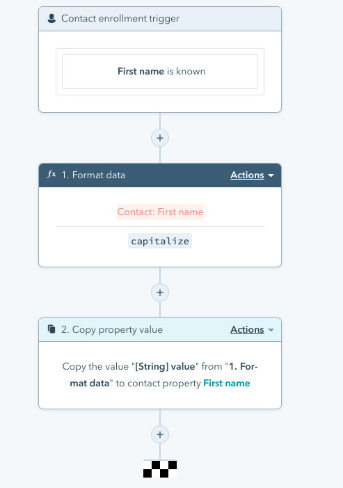 Workflow to capitalize contact first names