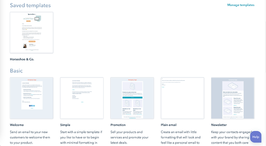 hubspot drag and drop email templates