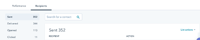 HubSpot Email Recipients Tab