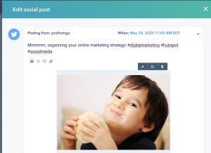 Social media posting on HubSpot | ProFromGo Internet Marketing