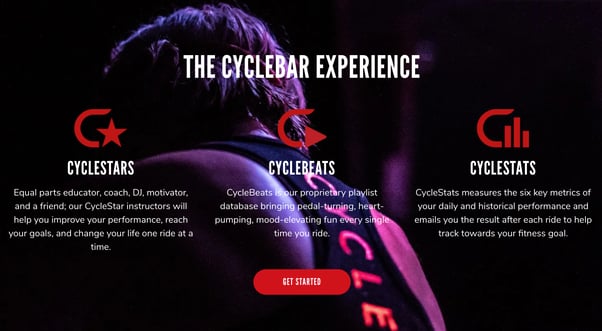 The CycleBar experience