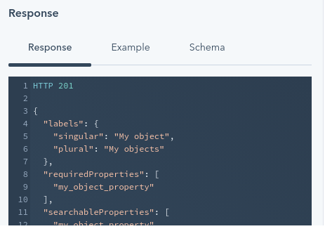 Example of successful custom object setup code