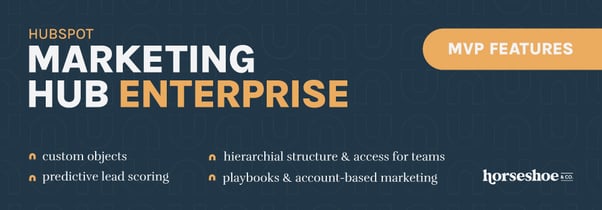 MVP features of HubSpot's Enterprise tier
