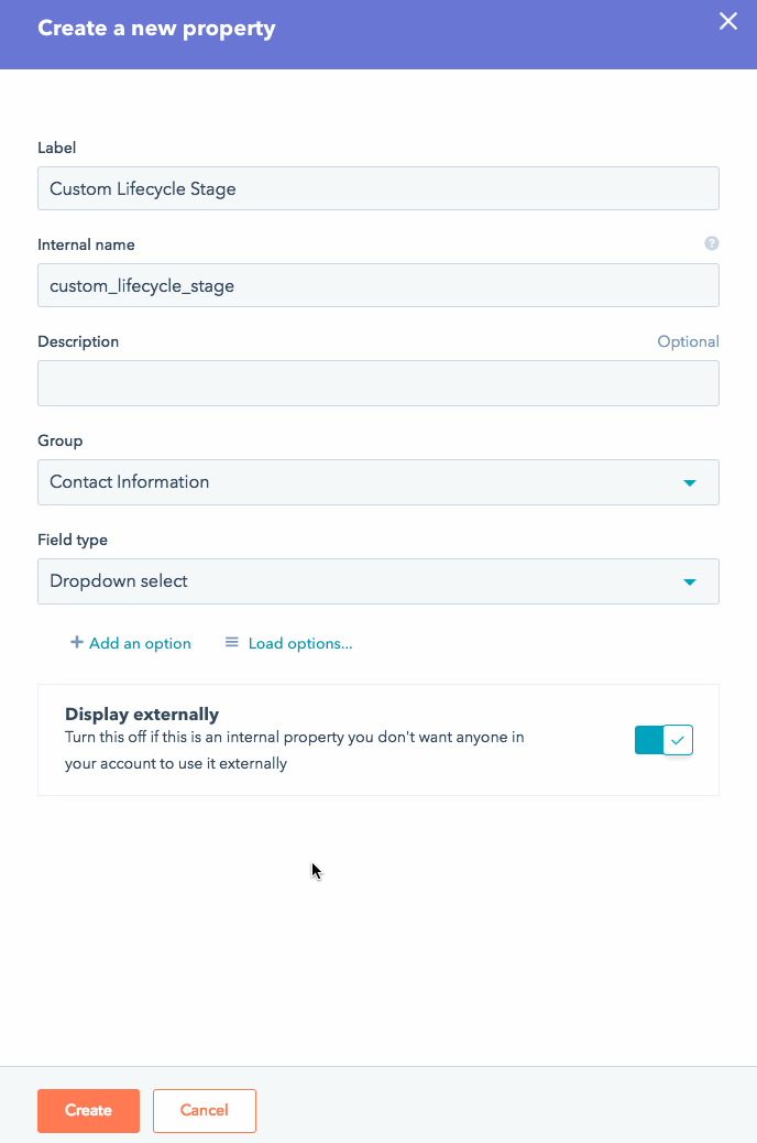 custom lifecycle stage hubspot