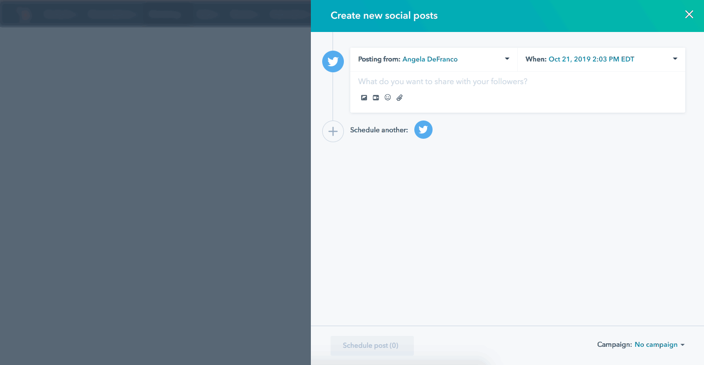 Gif of HubSpot's Canva functionality