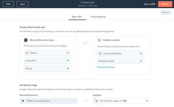 Data sync between HubSpot and an external tool