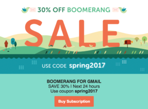 sale announcement email example